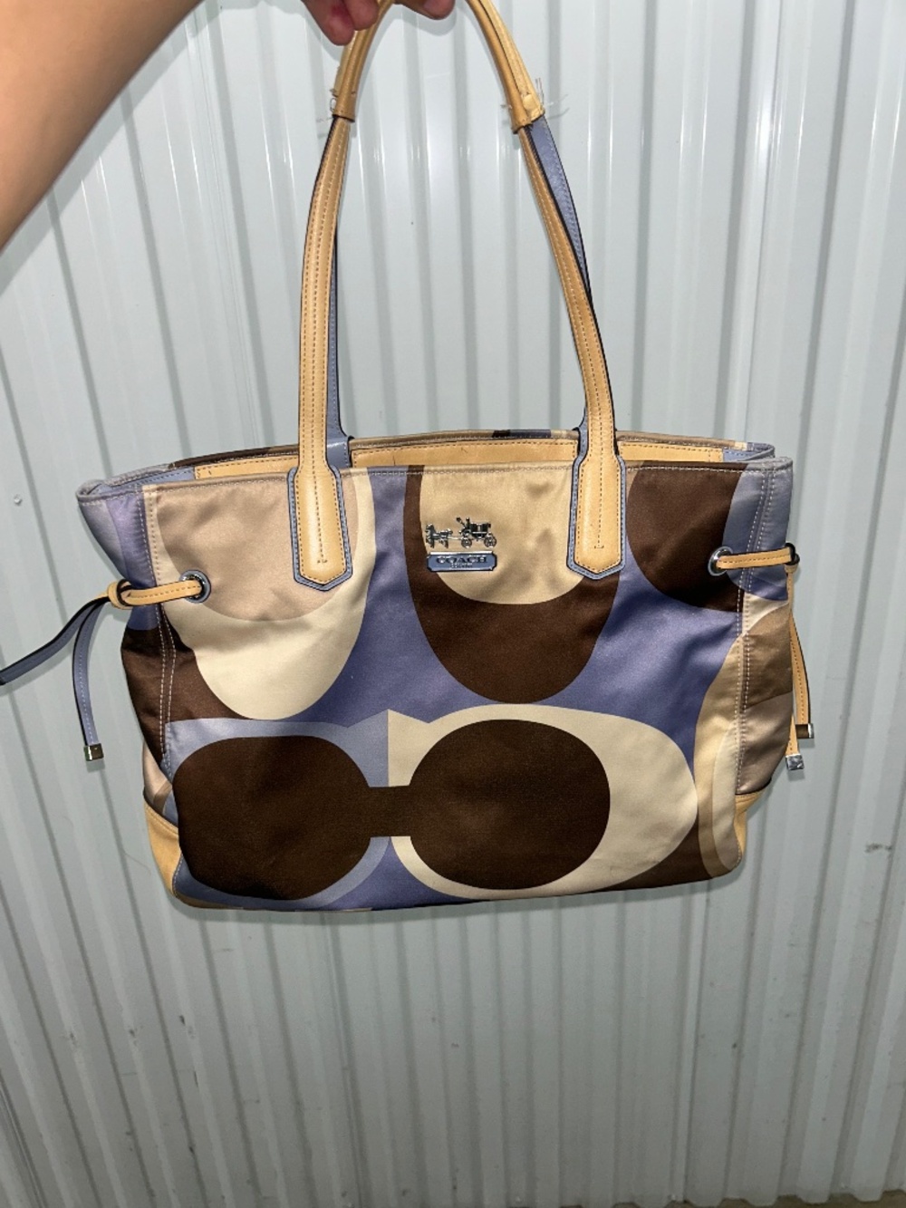 Coach 1941 Chelsea Scarf Multi Color Nylon Shoulder Bag